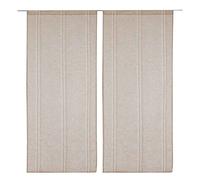 Paire de Petits voilages en Lin Naturel 38x90 cm