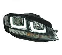 Paire De Phare À LED DRL LHD Clair Avec Bande Noire VW Golf VII 12-17