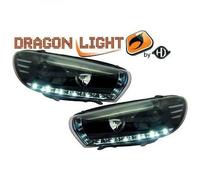 Paire De Phare LED Dragon Clair Noir Pour VW Scirocco 08-14
