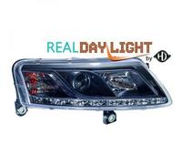 Paire De Phare LED DRL LHD Clair Noir D2S H1 Pour Audi A6 04-08