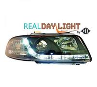 Paire De Phare LED DRL LHD Clair Noir Pour Audi A4 Avant 8D2 94-98