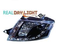 Paire De Phare LED DRL LHD Clair Noir Pour Audi TT Coupé Cabriolet 98-06