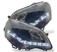 Paire De Phare LED DRL LHD Clair Noir Pour VW Polo 2005-2009