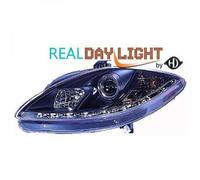 Paire De Phare LED DRL LHD Clair Noir Seat Toledo Leon Altea 04-09