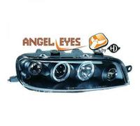 Paire De Phare Projecteur À Gauche Angel Eyes Clair Noir Fiat Punto 99-03