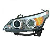 Paire De Phare Projecteur À LHD Yeux D'Ange Clair Chrome Pour BMW 5 Série E60 61