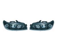 Paire De Phare Projecteur À LHD Yeux D'Ange Clair Noir Peugeot 306 II 1997-01