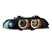 Paire De Phare Projecteur À LHD Yeux D'Ange Xénon Clair Noir Pour BMW E39 95-00
