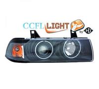 Paire De Phare Projecteur CCFL Clair Noir H1 H3 Pour BMW 3 Série E36 90-99
