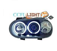 Paire De Phare Projecteur CCFL Clair Noir LHD Droit Gauche Pour VW Golf IV 97-03