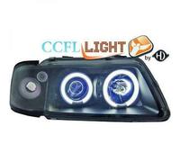 Paire De Phare Projecteur CCFL Clair Noir Pour Audi A3 1996-00