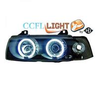 Paire De Phare Projecteur CCFL Clairs Noirs H1 H1 Pour BMW 3 Série E36