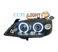 Paire De Phare Projecteur CCFL LHD Clair Noir Vauxhall Astra G 1997-2004