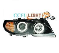 Paire De Phare Projecteur CCFL Noir Pour BMW 3 Série E46 4 Portes 2001-05