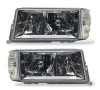 Paire De Phare Projecteur Clair Chrome Pour Mercedes-Benz 190E D W201 82-93