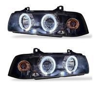 Paire De Phare Projecteur Clair Noir Pour BMW 3 Series Compact E36 90-99