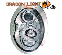 Paire De Phare Projecteur LED Dragon Clair Chrome Pour Mini R50 52 53