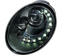 Paire De Phare Projecteur LED Dragon Clair Noir H7 Pour VW Beetle 05-
