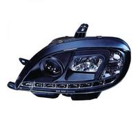 Paire De Phare Projecteur LED Dragon Clair Noir Pour Citroën Saxo 99-04