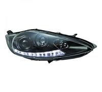 Paire De Phare Projecteur LED Dragon Clair Noir Pour Ford Fiesta 08-1