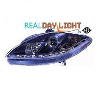 Paire De Phare Projecteur LED Dragon Clair Noir Pour Seat Toledo Leon