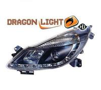 Paire De Phare Projecteur LHD LED Dragon DRL Clair Noir Vauxhall Corsa D 06-11