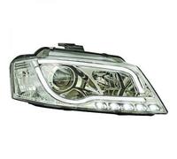 Paire De Phare Projecteur LHD LED DRL Clair Chrome Pour Audi A3 Hatchback 08