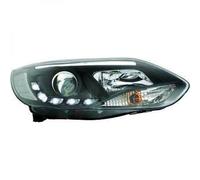 Paire De Phare Projecteur LHD LED DRL Clair Noir H7 H1 Pour Ford Focus IV 11-