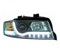 Paire De Phare Projecteur LHD LED DRL Clair Noir Pour Audi A4 Avant 8E 00-04