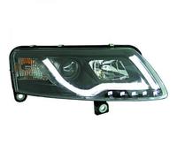 Paire De Phare Projecteur LHD LED DRL Clair Noir Pour Audi A6 Typ 4F2 4F5 04-08