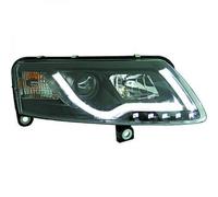 Paire De Phare Projecteur LHD LED DRL Clair Noir Pour Audi A6 Typ 4F2 4F5 04-08