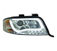 Paire De Phare Projecteur LHD LED Lightbar DRL Clair Chrome Audi A6 Typ 4B 01-04