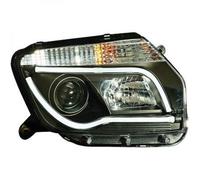 Paire De Phare Projecteur LHD LED Lightbar DRL Clair Noir Pour Dacia Duster