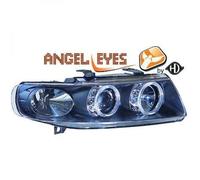 Paire De Phare Projecteur LHD Yeux D'Ange Clair Noir H1 H1 Pour Seat Toledo Leon