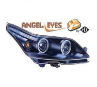 Paire De Phare Projecteur LHD Yeux D'Ange Clair Noir Pour Citroën C4 2004-09