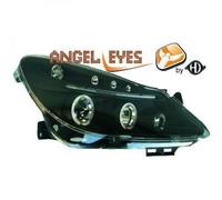 Paire De Phare Projecteur LHD Yeux D'Ange Clair Noir Vauxhall Corsa D 06-11