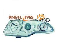 Paire De Phare Projecteur LHD Yeux D'Ange Clair Pour Vauxhall Astra F 91-97