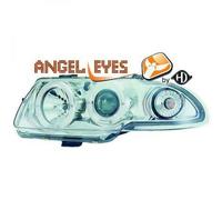 Paire De Phare Projecteur LHD Yeux D'Ange Clair Pour Vauxhall Astra F 91-97