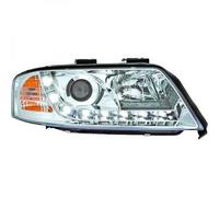 Paire De Phares À LED DRL LHD Clairs En Chrome Pour Audi A6 Typ 4B 97-01
