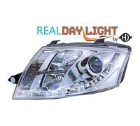 Paire De Phares À LED DRL LHD Clairs En Chrome Pour Audi TT Coupé Cabriolet