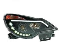 Paire De Phares De Projecteur LHD LED DRL Clair Noir Pour Vauxhall Corsa D 11-On