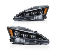 Paire de phares LED pour Lexus IS250 2006-2012, kit de phares de voiture, Compatible Pour les modèles LEXUS IS250 2006-2012, kit de phares de voiture, Plug and Play(Amber Version)