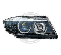 Paire De Phares LHD Yeux D'Ange Clairs Noirs BMW 3 Série E90 91 Touring 05-08