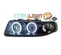 Paire De Phares Projecteurs CCFL LHD Clairs Noirs Seat Toledo Leon Typ1M 1999-04