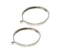 Paire de pince pantalon acier chrome P2R Argenté