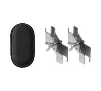 Paire de pinces de parapluie pour chariot de camping 1,5 à 3,2 cm, support de tube de fixation extérieur, accessoire en fer argenté