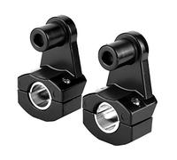 Paire de pinces pour guidon de moto en alliage d'aluminium, montées pour s'adapter à 22 et 28 mm.