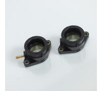 Paire De Pipe D'admission Pour Moto Yamaha 600 Xtz Tenere 1985 Chy-28 43f01 Neuf