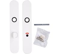 Paire de plaque Longue Arcolor 8900 BR BEZAULT - Bec de cane - Blanc - 0164890