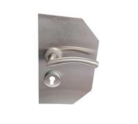 Paire de Plaques de Propreté Rectangles avec Poignées VAGUE KLOSE besser sur Plaque de Propreté Inox 304 - +1 Paire de rosaces cylindre